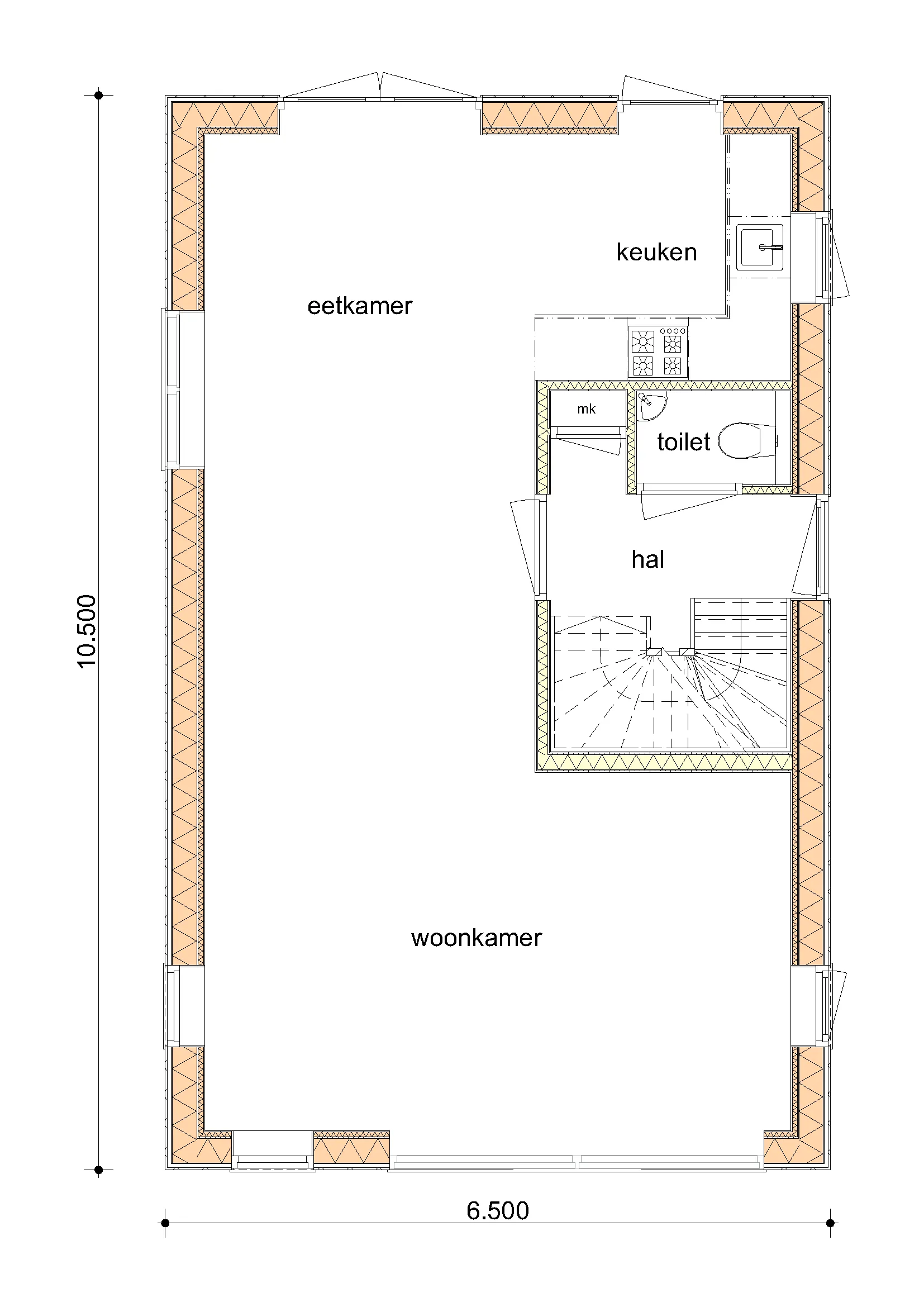 Plattegrond van De Berk