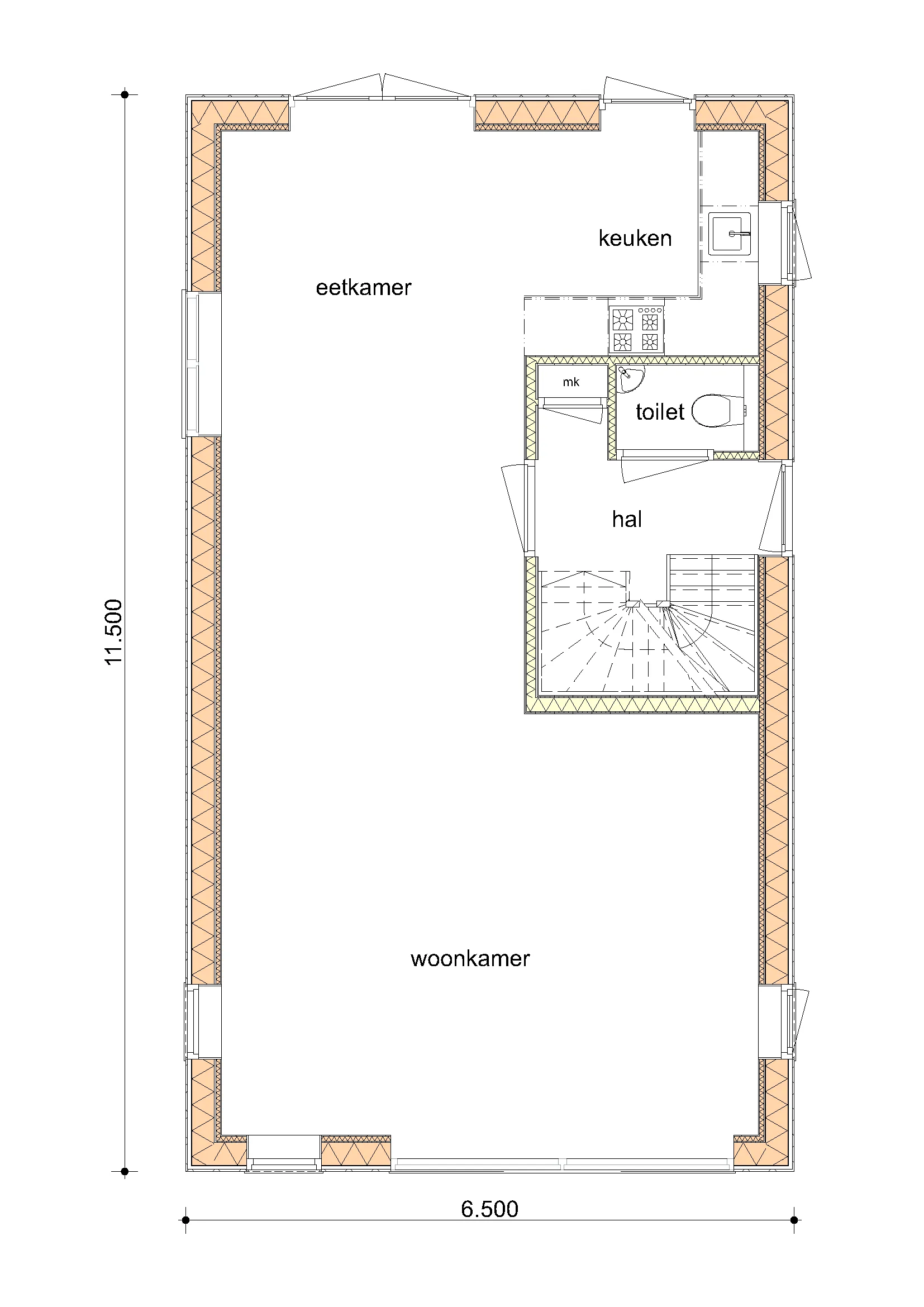 Plattegrond van De Berk