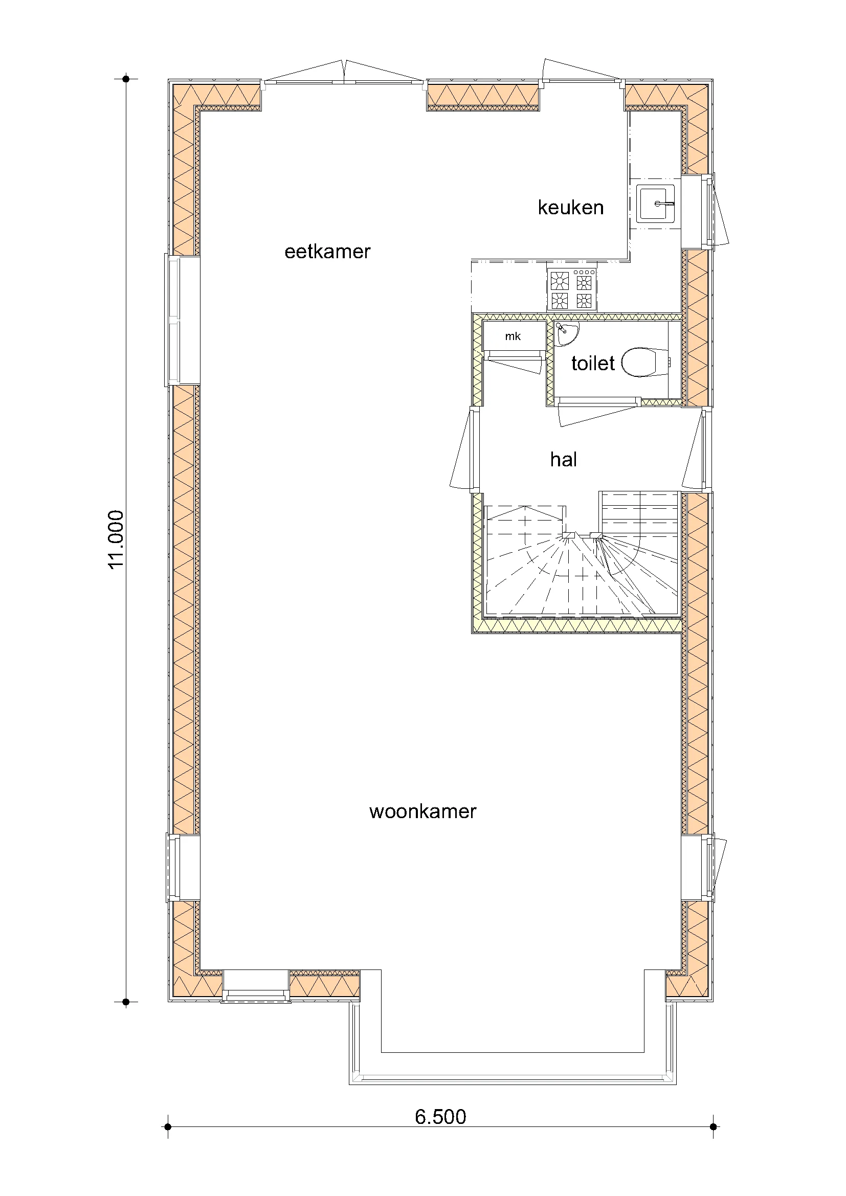 Plattegrond van De Berk