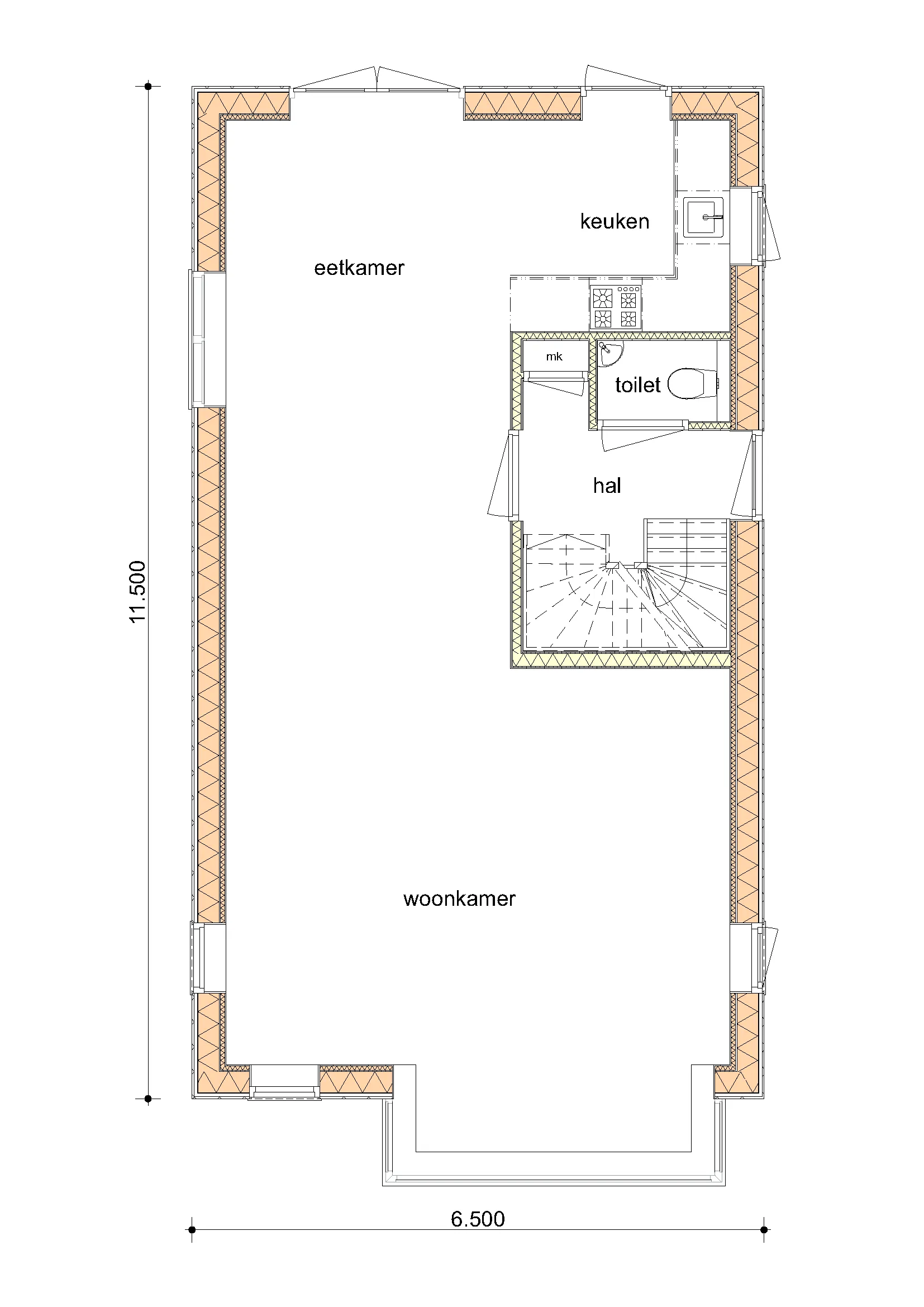 Plattegrond van De Berk