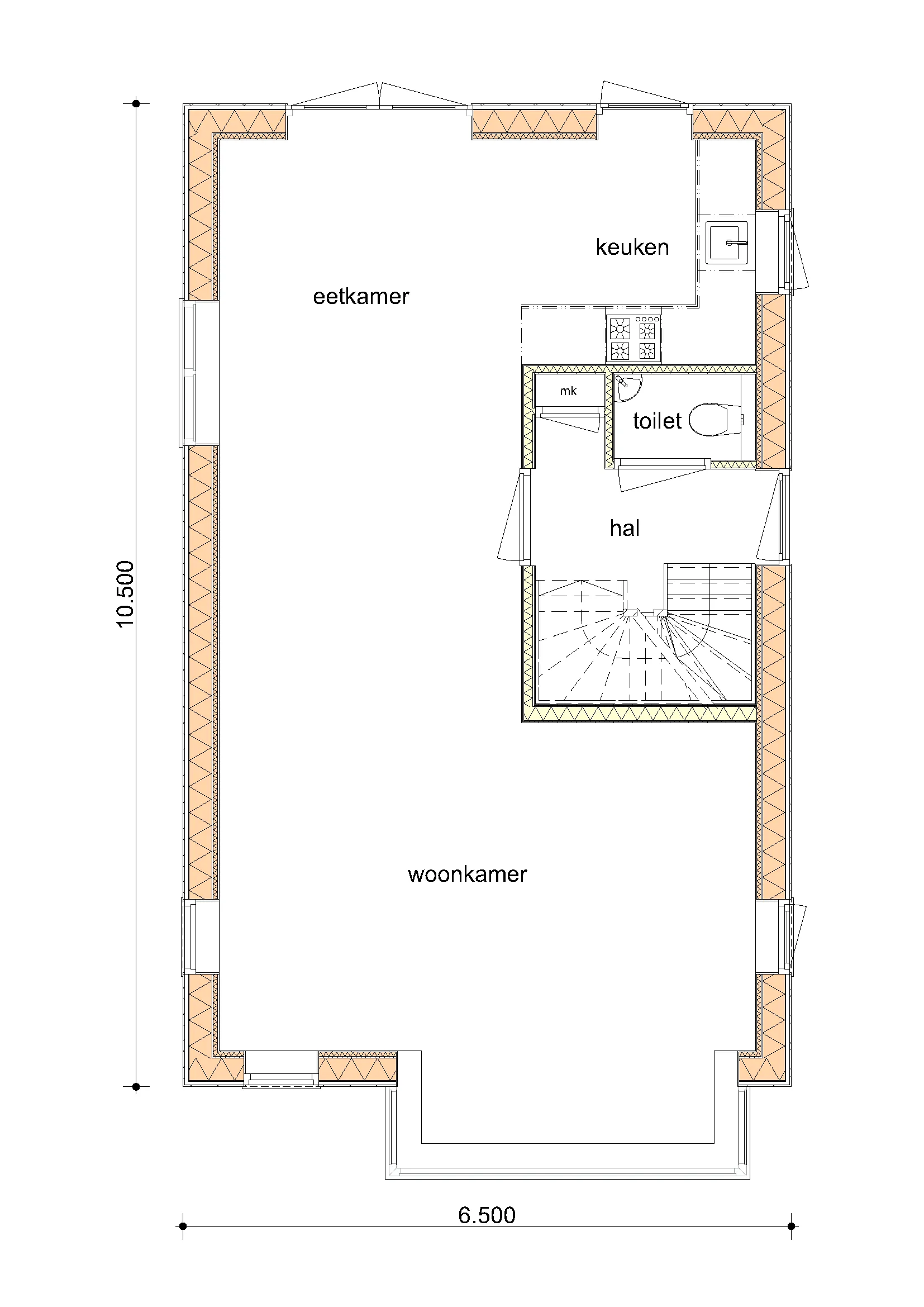 Plattegrond van De Berk