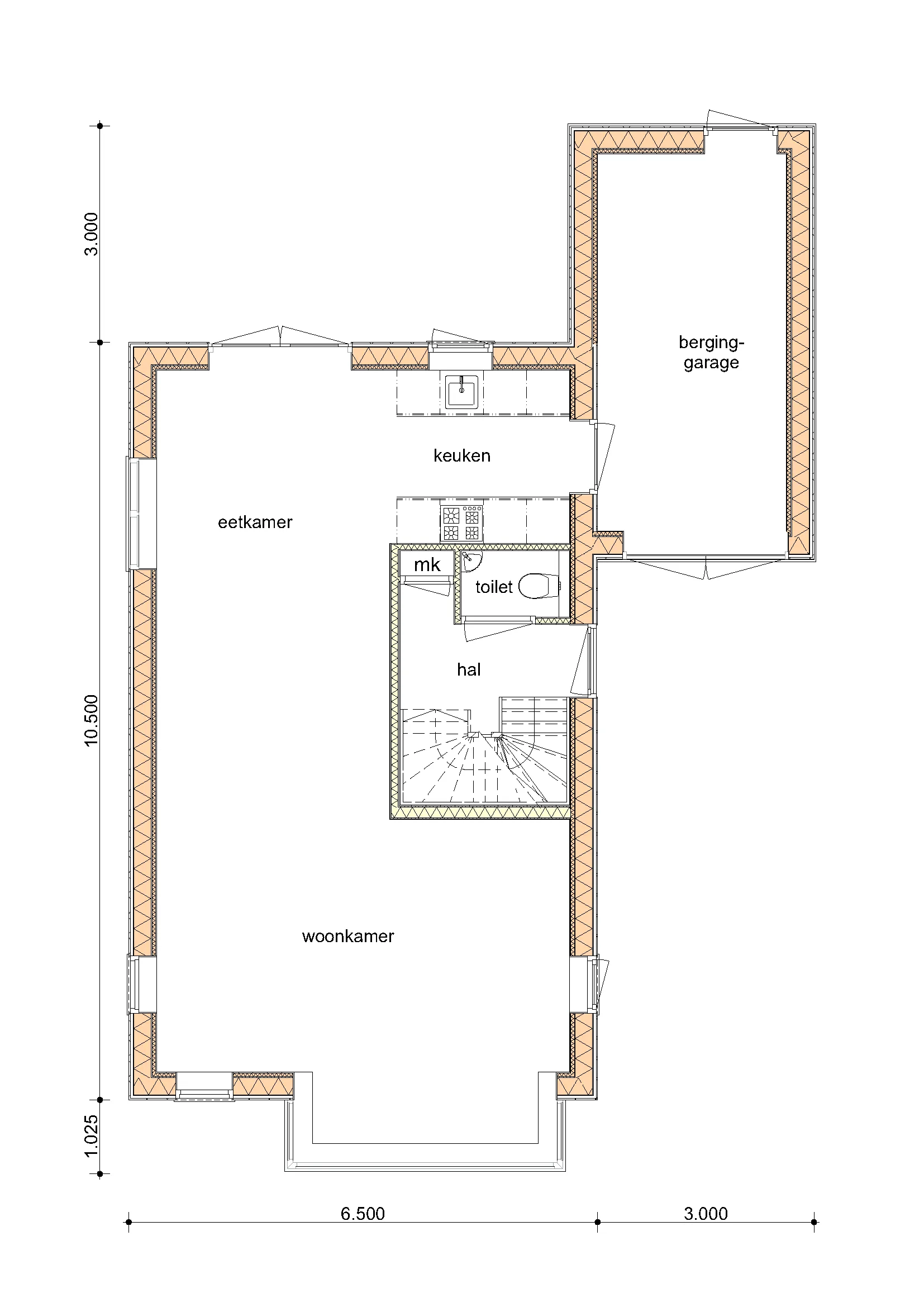 Plattegrond van De Berk
