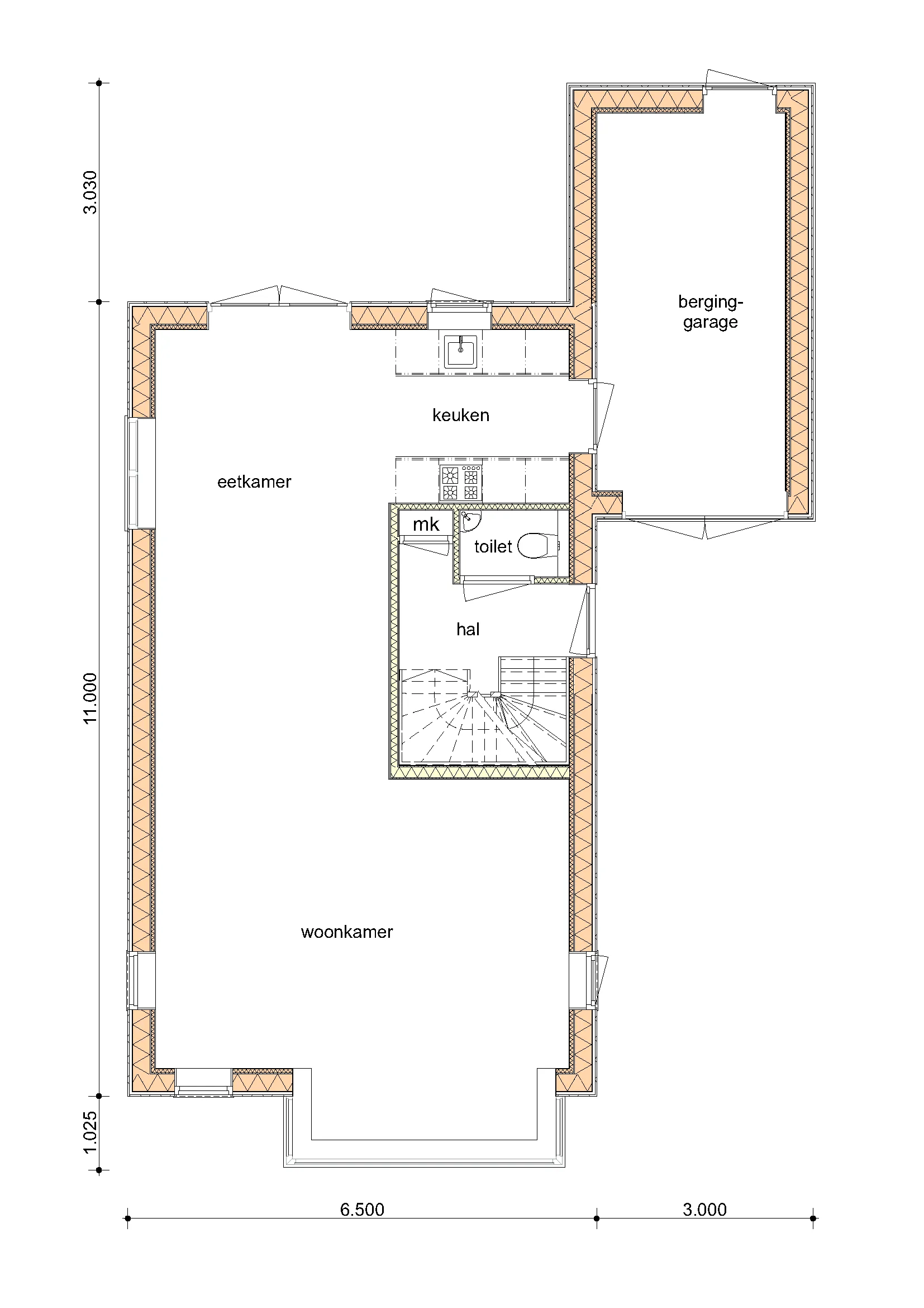 Plattegrond van De Berk