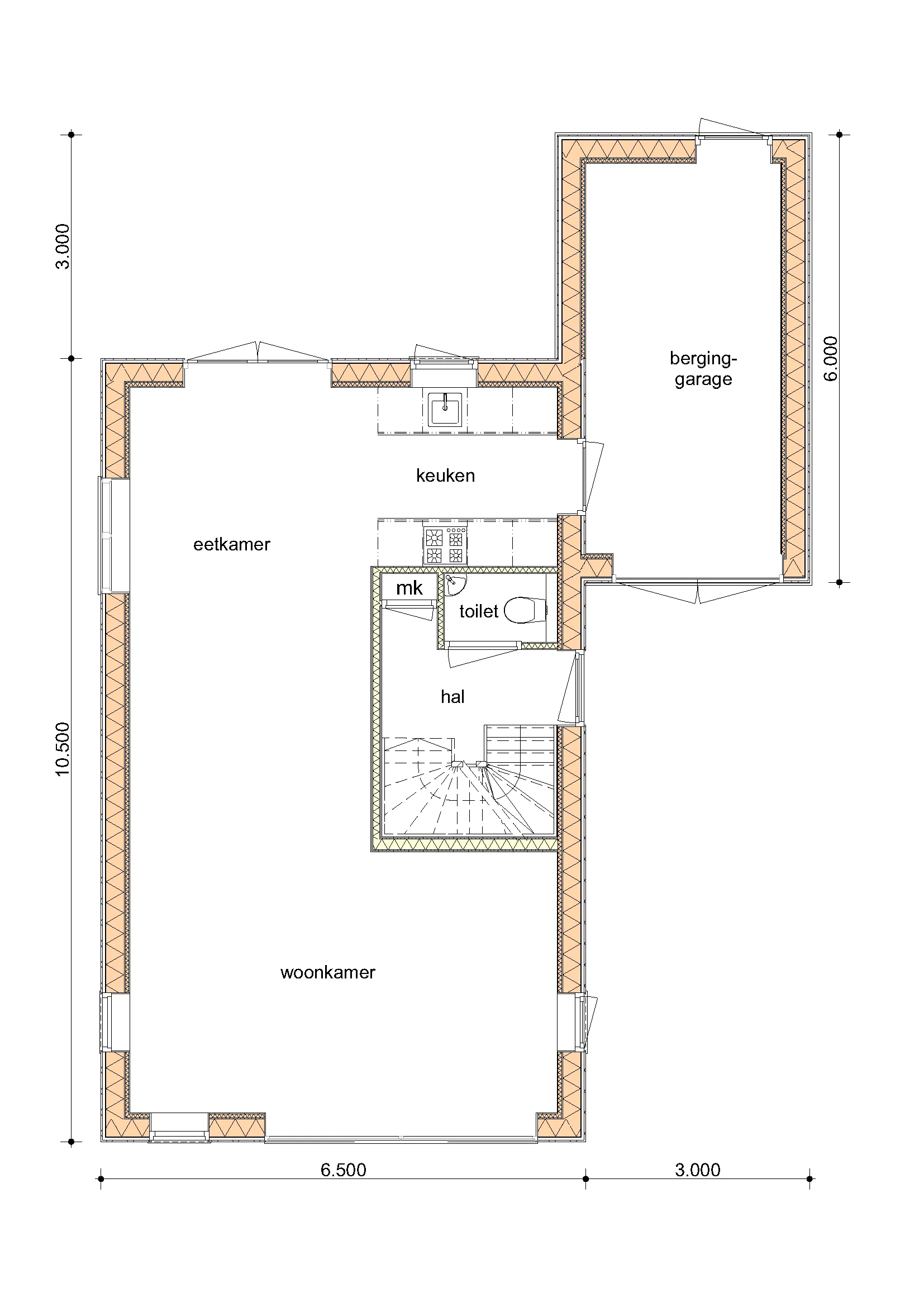 Plattegrond van De Berk