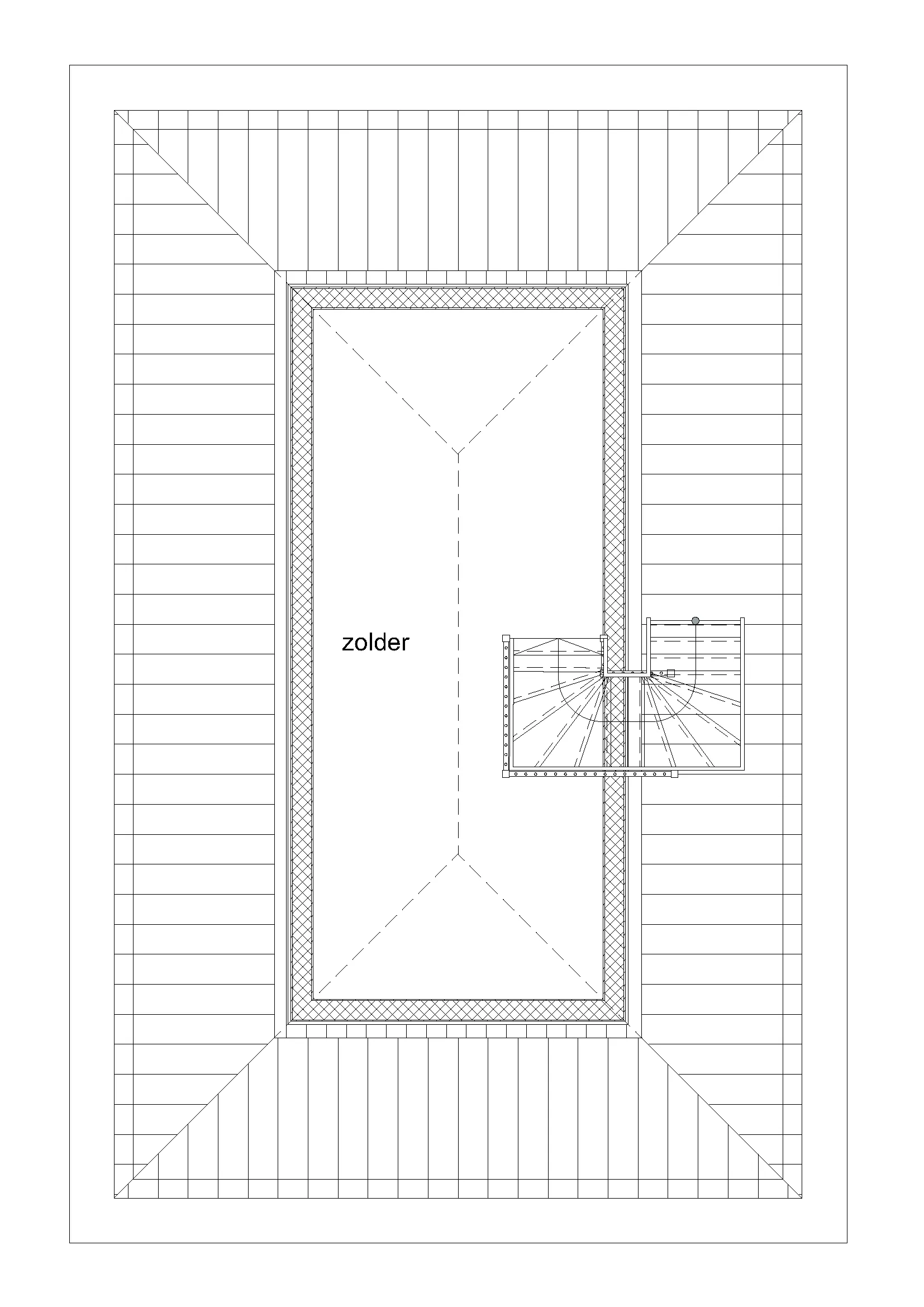 Plattegrond 2e verdieping van De Berk