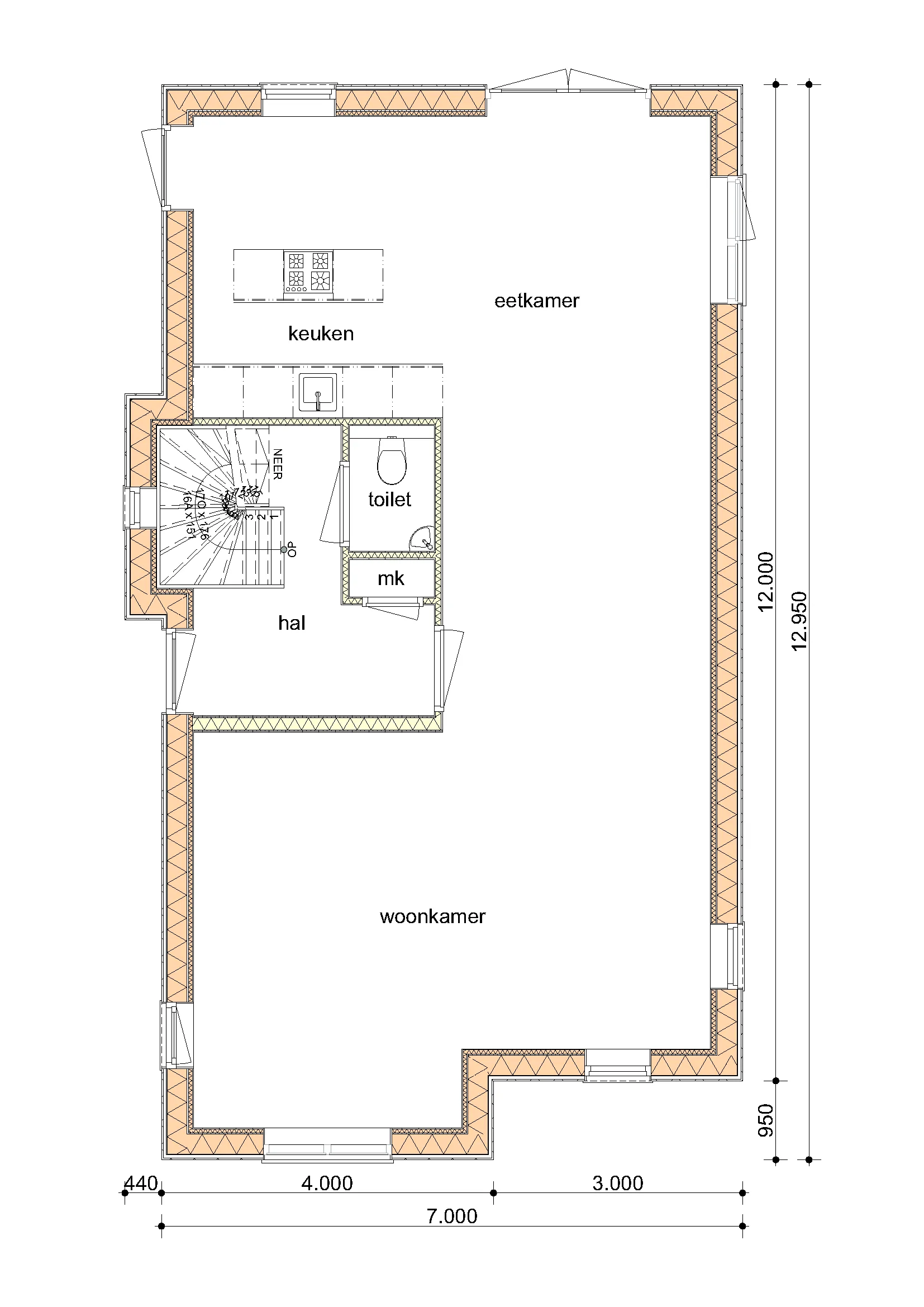 Plattegrond van De Eik