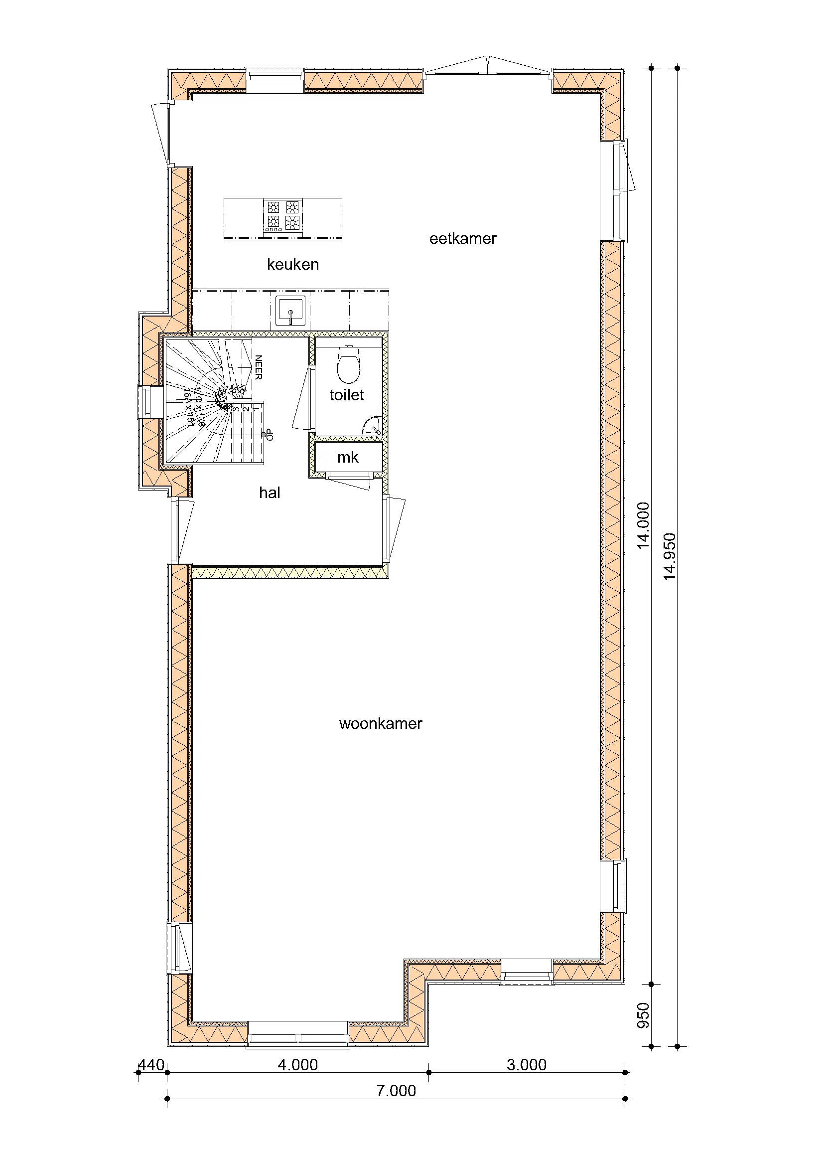 Plattegrond van De Eik
