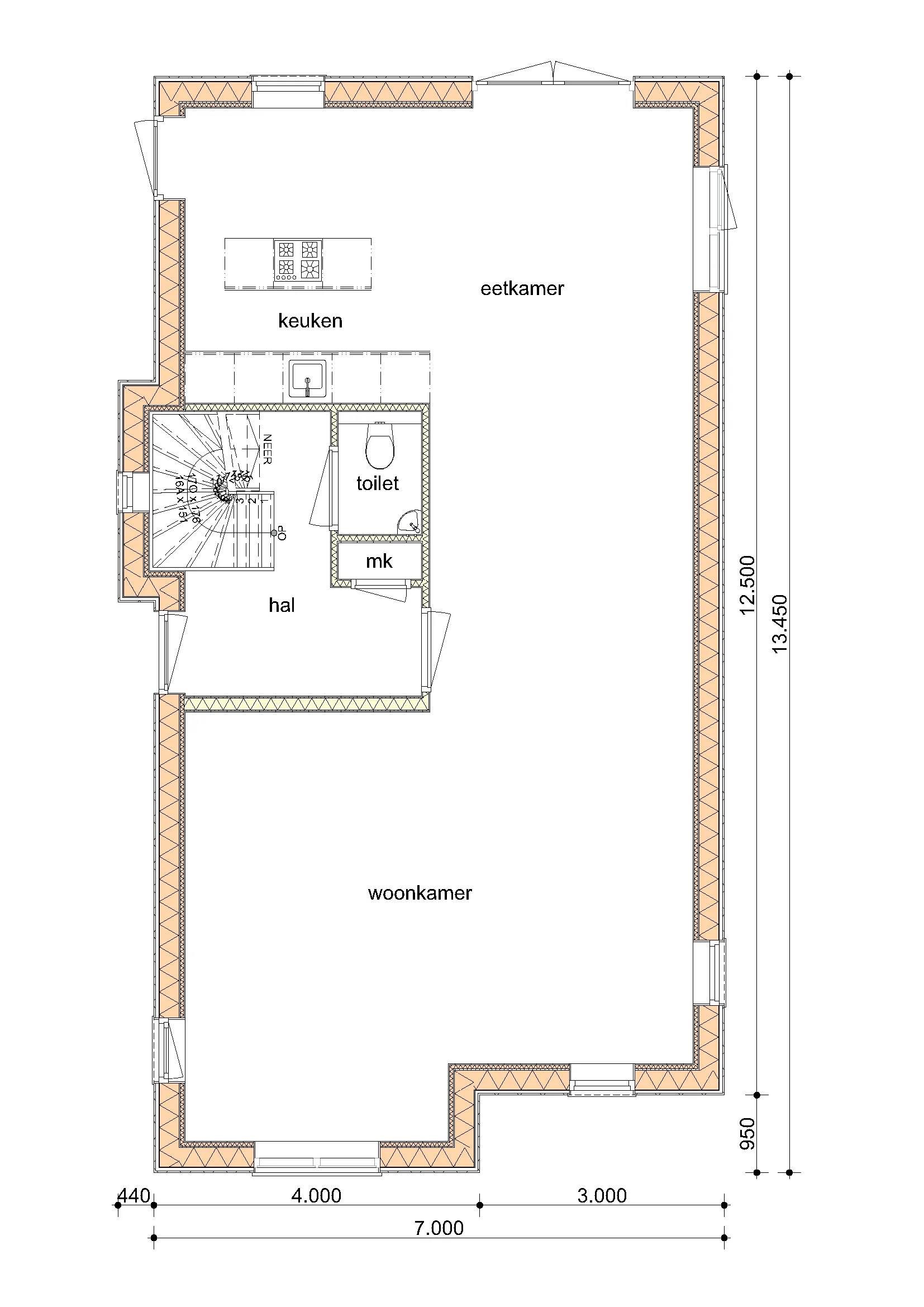 Plattegrond van De Eik