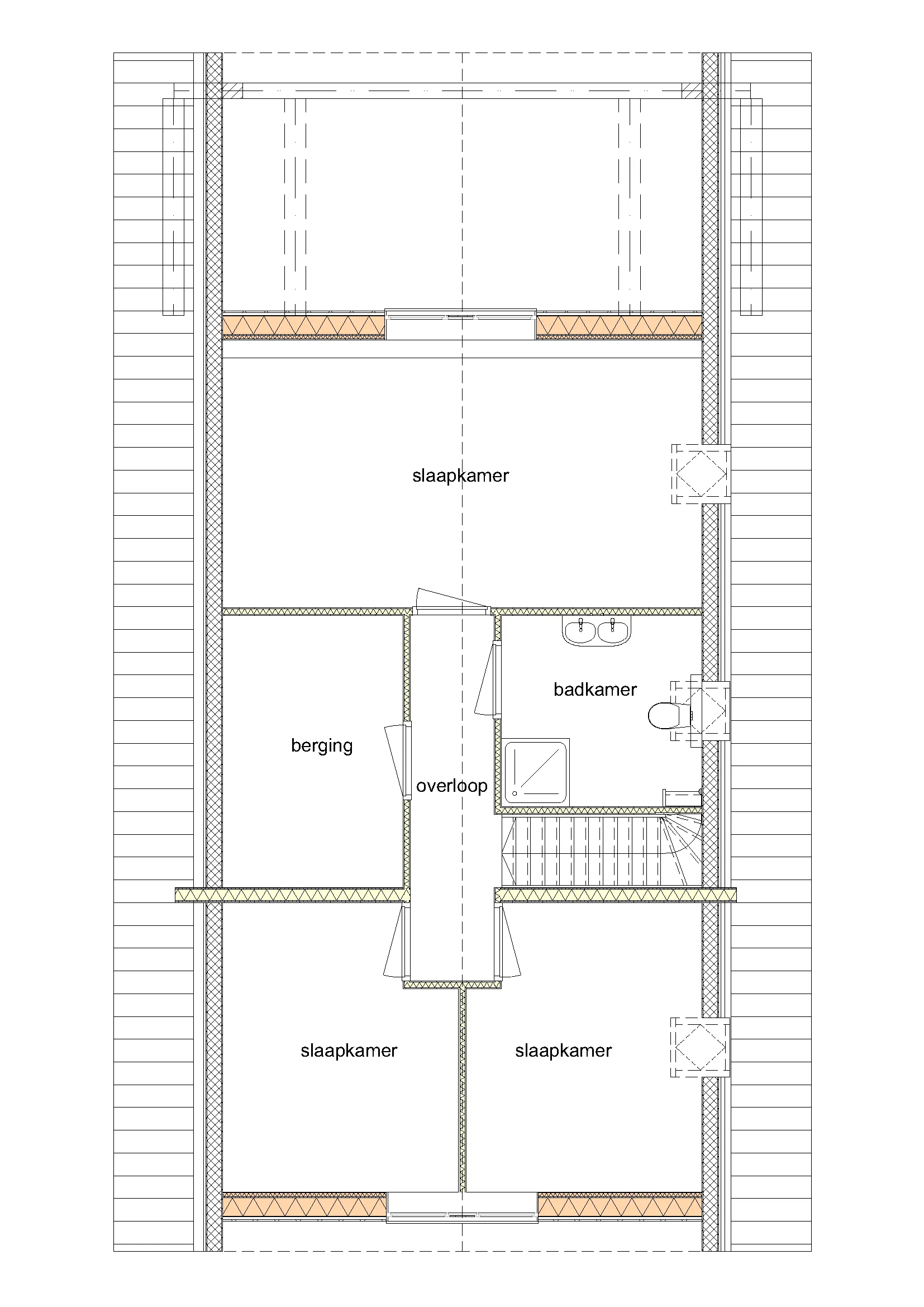 Plattegrond 1e verdieping van De Linde